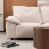 Modern Fabric Sofa With Removable Pillowcase And Backrest, Easy Care - Beige - Image 9