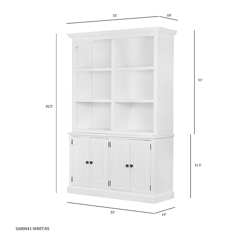 Solid Wood Cabinet - White - Image 10