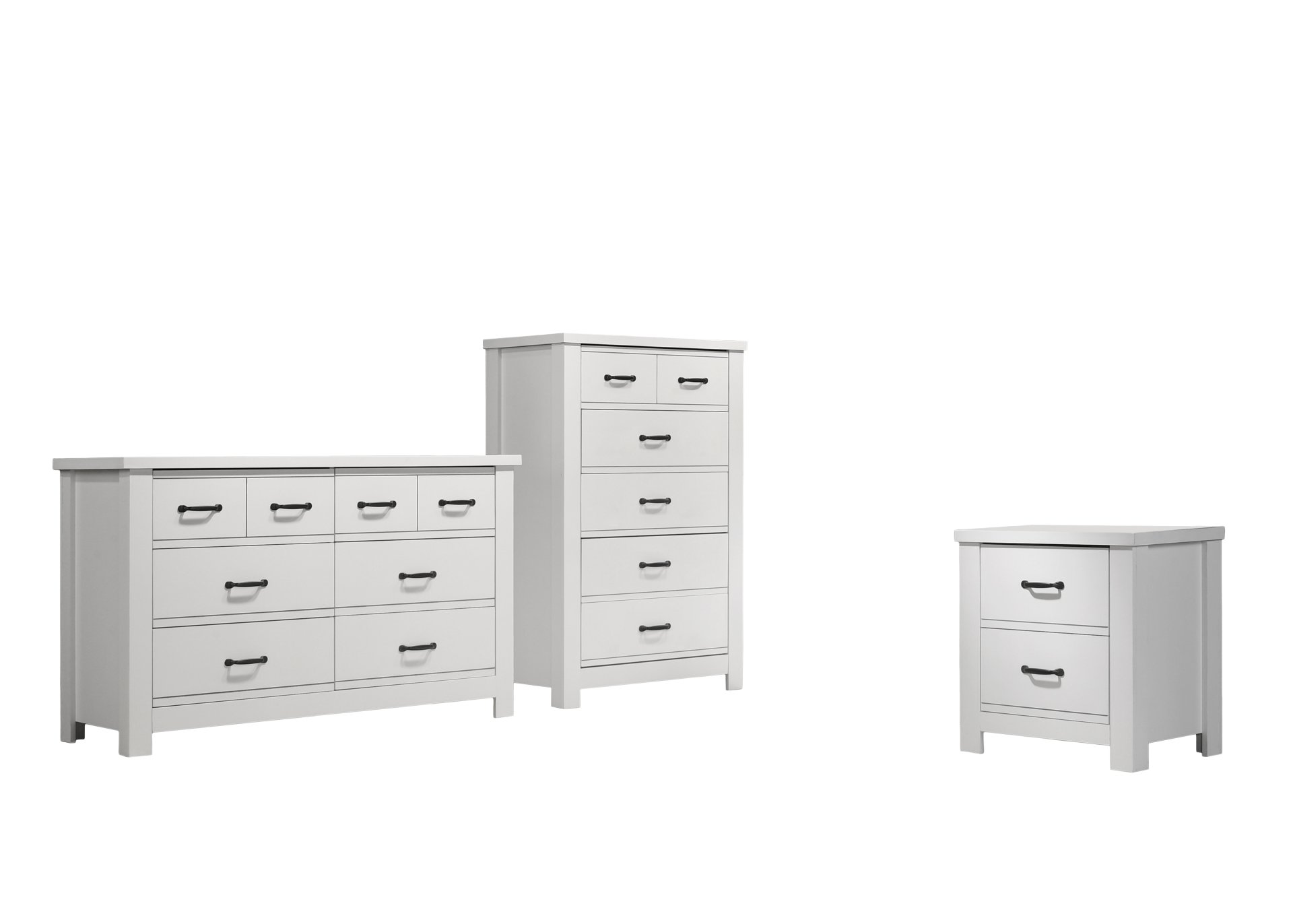 Cassini - 3 Piece Bedroom Set - White - Image 2