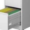 4 Drawer Metal Locking Vertical File Cabinet With Wheels Heavy Duty Lockable Storage For Home & Office - Brushed Nickel - Image 19
