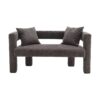 Modern Loveseat Sofa, Comfy Upholstered 2 Seater Sofa, Small Loveseat Accent Couch For Leisure Areas - Gray - Image 13