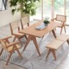 Velentina - Rattan Dining Table - Natural - Image 5