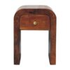 Darcy - Mini Nightstand With Curved Edges - Brown - Image 12