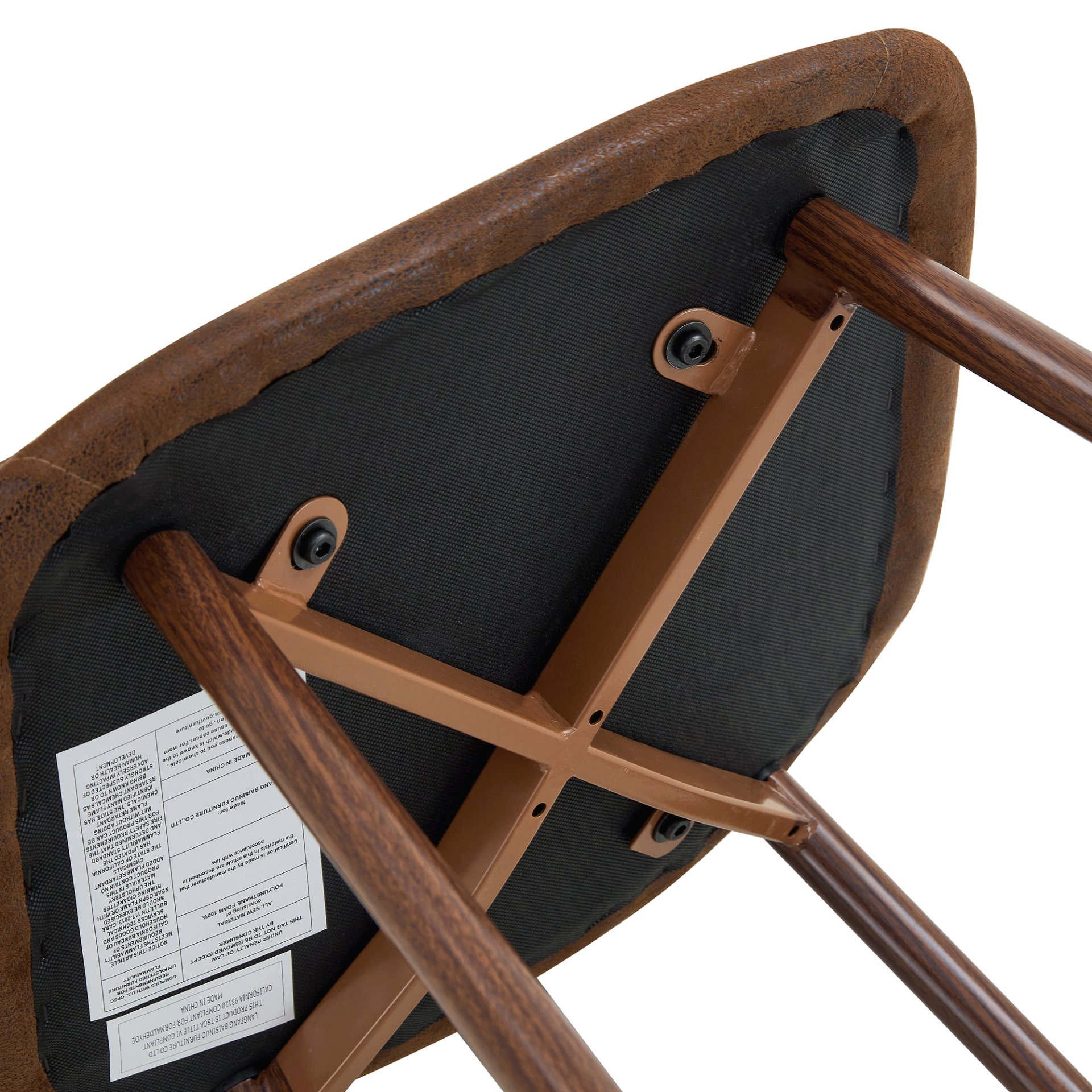 (Set of 4) Backrest AndTransfer Legs Chairs Adding A Touch Of Elegance To Minimalist And Scandinavian Style Homes - Walnut - Image 16
