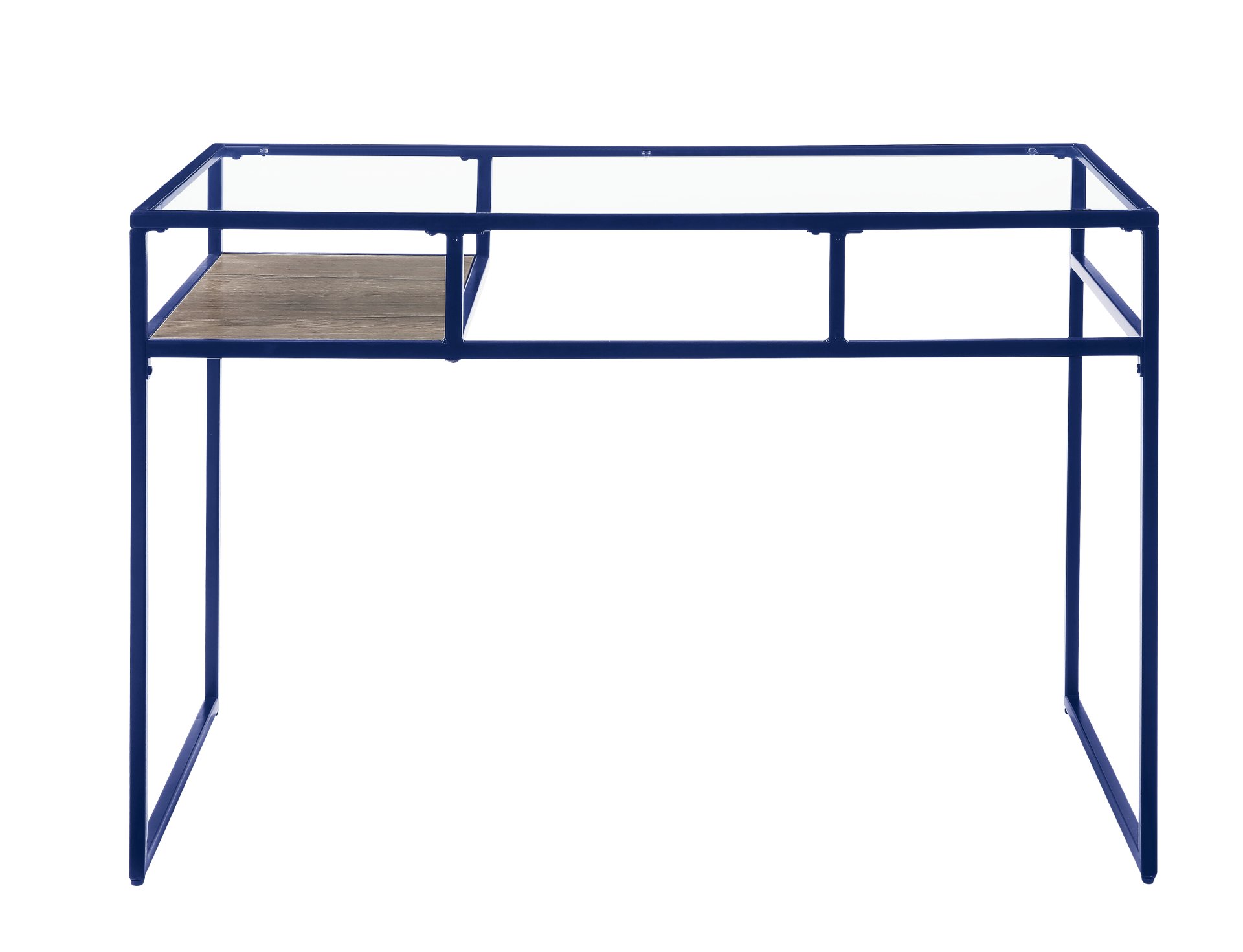 Yasin - Glass Top Writing Desk - Blue - Image 5