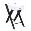 Fierce - Accent Table With Built - In USB Port - White / Black - Image 6