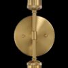 Reverie - Double Lights Bathroom Wall Sconce Over Mirror - Clear / Gold - Image 4