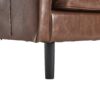 Mid Century Modern Loveseat Sofa With USB, 2 Seater Couch, Removable Pillow Covers - Brown - Image 24