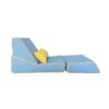 Three In One Folding Sofa, Convertible Bed, Easy To Carry Outdoors, Suitable For Living Room, Bedroom, Lounge, Outdoor - Blue - Image 16
