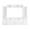 Minimalist - Entertainment Wall Unit Set With Bridge For TVs Up To 75", Ample Storage Space TV Stand With Adjustable Shelves - White - Image 13