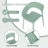 1 Piece Designed Single Chair, UV Resistant, Waterproof And Wear Resistant - Haze Green - Image 16