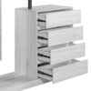 Wardrobe With 4 Drawers And 3 Shelves - White - Image 7