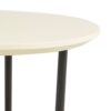Oval End Table With Metal Legs - White / Natural - Image 5