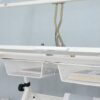 Adjustable Tempered Glass Drafting Printing Table With Chair - White - Image 8