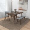 Carlos-Upholstered Bench - Gray - Image 9