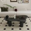 Cloud Shaped, Coffee Table For Living Room - Matte Black - Image 2