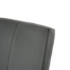 Modern Upholstered Dining Chair (Set of 4) With Gold Plated Metal Legs - Black - Image 5