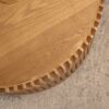 Vintage Fashion Style Cylindrical Nesting Coffee Table Set With Vertical Textured Embossed Design - Natural - Image 13