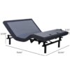 Bt2000 - Full Adjustable Bed Base With Full-Range Positions Adjustment - Blue / Gray - Image 4