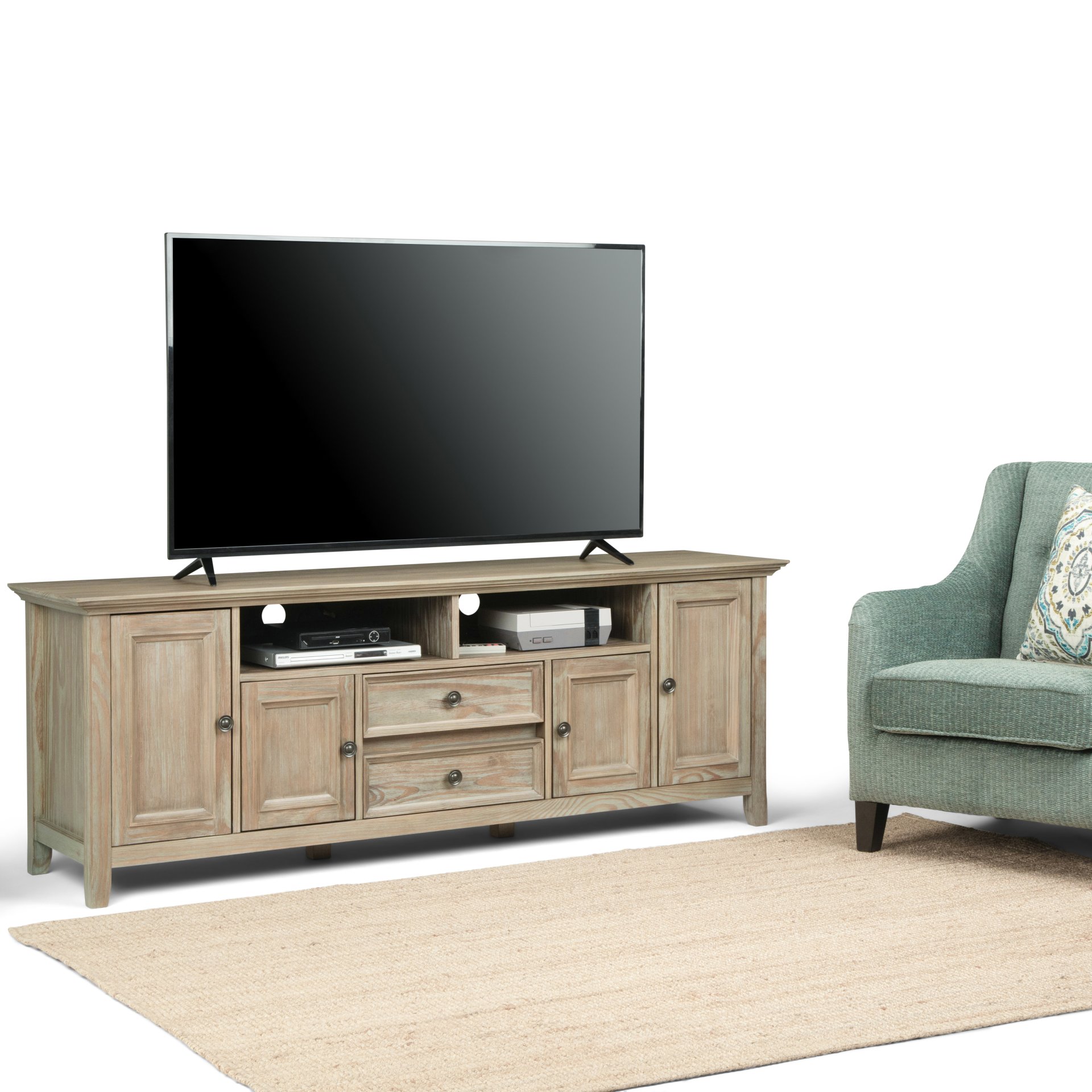 Amherst - Wide TV Media Stand - Distressed Gray - Image 9