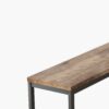 Modern Long Dining Table Set With 3 Stools Construction - Natural - Image 9