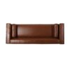 Contemporary 3 Seater Sofa With Tufted Design - Light Brown - Image 8