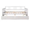 Full Size DayBed With 2 Drawers - White - Image 4