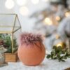 Christmas Ball Ornaments, Glass Decorative Hanging Ball Christmas Tree Ornaments For Holiday Party Decorations (Set of 4) - Brown - Image 3