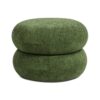 Nest - Low Round Upholstered Ottoman - Moss Green - Image 9