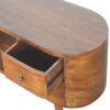 Rounded Entertainment Unit - Chestnut - Image 5