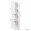 Freestanding Cabinet With Inadjustable Shelves And Two Doors For Kitchen, Dining Room - White - Image 3