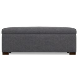 Gabbie - Rectangular Storage Ottoman - Gray