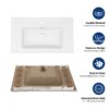 Rectangular Single Vanity Top With 1 Faucet Hole And Overflow, 35" X 20", Sink Only - White - Image 7