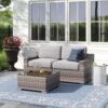 2 Person Seating Set With Cushions - Gray - Image 2