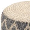 Edgeley - Round Pouf - Gray / Natural - Image 2