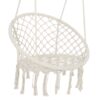Macrame Hanging Hammock Chair, Cotton Rope Swing For Indoor And Outdoor Use, 330 Lbs Capacity - Beige - Image 7