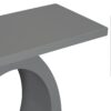 Console Table With Oval Base And Reinforced Bottom Plate For Stability - Gray - Image 9