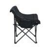 2 Pieces Outdoor Portable Folding Camping Chairs With Carry Bag - Black - Image 10