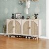 4 Door Cabinet, Suitable For Bedroom - Natural - Image 4