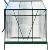 6.3'x6.2'x7' Polycarbonate Greenhouse, Heavy Duty Outdoor Aluminum Walk-In Green House Kit With Rain Gutter, Vent And Door For Backyard Garden - Green - Image 12