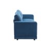Modern Square Arm Sofa With Soft Velvet Upholstery, Deep Cushions, Sturdy Legs - Navy Blue - Image 11