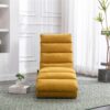 Ergonomic Linen Massage Chaise Lounge With Remote Control - Color, 5 Modes For Office, Living Room, Bedroom - Mustard - Image 5