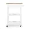 Tattnall - Kitchen Cart With Wheels - White - Image 11