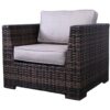 5 Piece Patio Chair Set With Cushions & Ottomans - Brown - Image 6