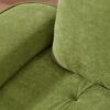 Cloud Velvet Deep Seated Sofa With Pillows - Green - Image 12