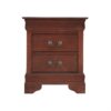Louis Phillipe - Elegant Traditional Nightstand - Cherry - Image 2