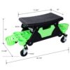 Rolling Detailing Creeper Seat With Wheels, Removable Tool Trays, 300 Lbs Capacity - Green - Image 3