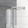 Dual Shower Head System With Square Rain Shower And Rough In Valve - Brushed Nickel - Image 10