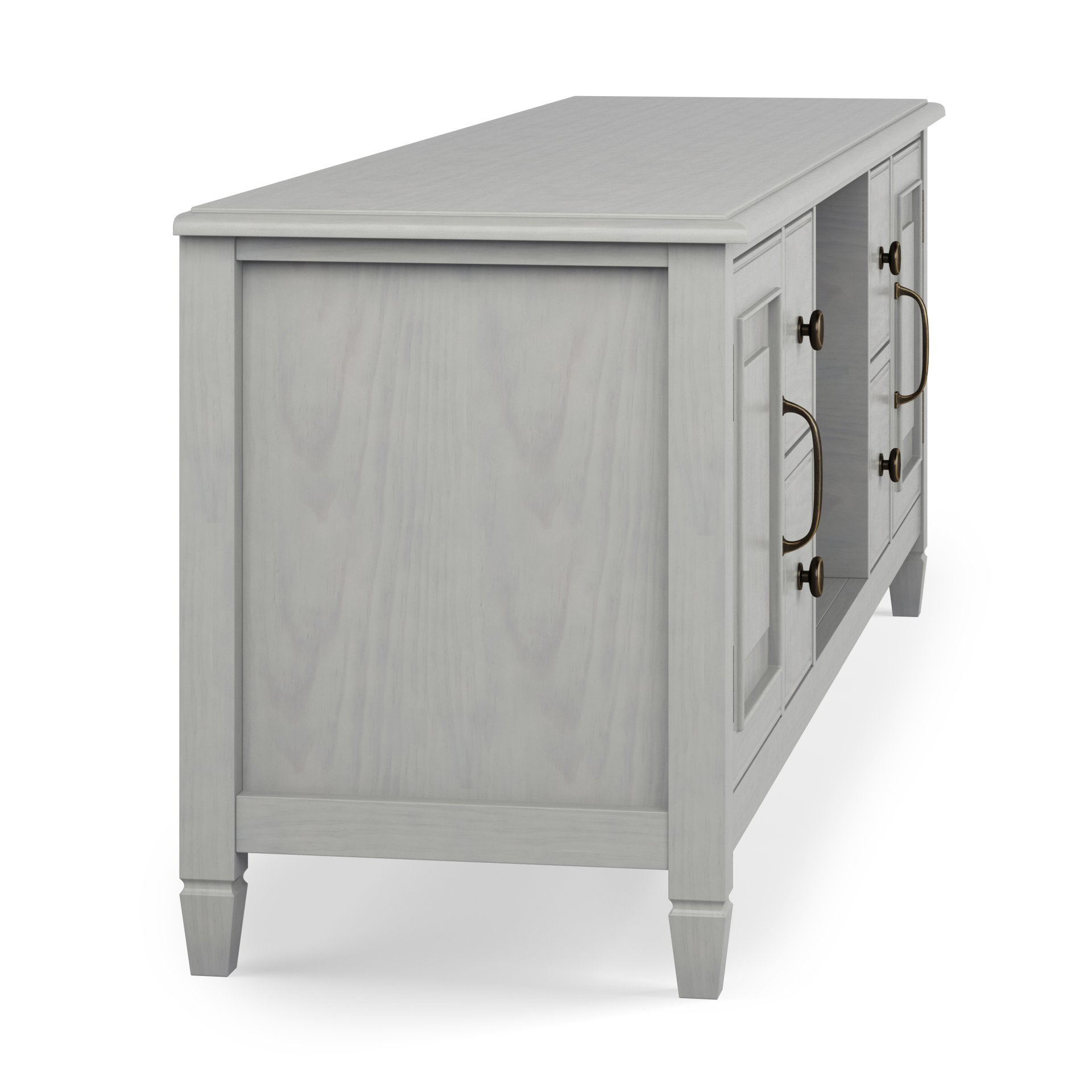 Connaught - Wide TV Stand - Fog Gray - Image 4