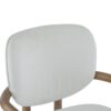 Dining Chairs (Set of 2) Upholstered Arm Chairs, Rubber Wood Accent Chairs - White - Image 15